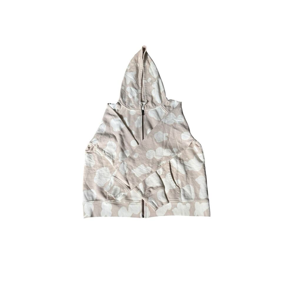 LEALLO Sweatshirt Womens S Lightning Terry Pullover White & San